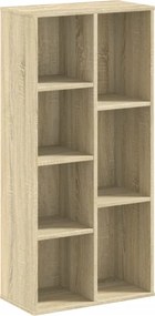 vidaXL Βιβλιοθήκη Sonoma Δρυς 50x25x105 εκ. από Επεξεργασμένο Ξύλο