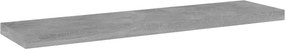 vidaXL Ράφια Βιβλιοθήκης 4 τεμ. Γκρι Σκυροδ. 40x10x1,5 εκ. Επεξ.Ξύλο