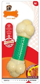 Μασητικό Οδοντοφυΐας Σκύλου Nylabone Extreme Chew Double Action Bacon Μέντα 2 σε 1 Καουτσούκ Μέγεθος M Nylon