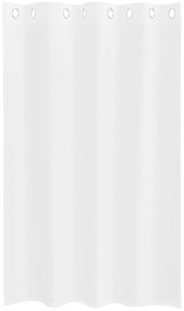 vidaXL Κουρτίνες με κουρτίνες 2 pcs Λευκό 140 x 175 εκ. Πολυεστέρας