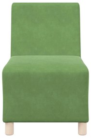 vidaXL Μοναδικός Καναπές χωρίς Χερούλια 2 pcs Ανοιχτό πράσινο