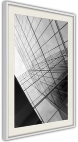 Αφίσα - Steel and Glass (Grey) - 40x60 - Μαύρο - Χωρίς πασπαρτού