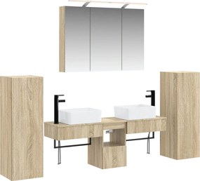 vidaXL Σετ Επίπλων Μπάνιου 6 pcs Sonoma Δρυς