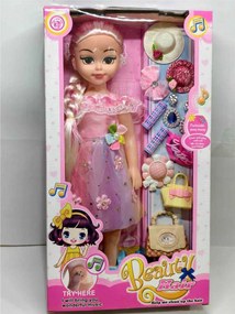 Σετ κούκλα με αξεσουάρ ομορφιάς - F018-1118 - 917473