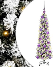 vidaXL Τεχνητό Χριστουγεννιάτικο Δέντρο με 150 LED Λευκό 120 cm