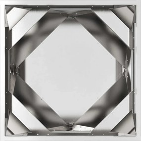vidaXL Γλάστρα Ασημί 50 x 50 x 50 cm Επικαλυμμένος Χάλυβας