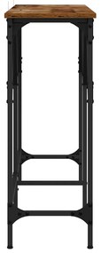 vidaXL Τραπέζι κονσόλας Παλαιό ξύλο 140 x 29 x 75 εκ