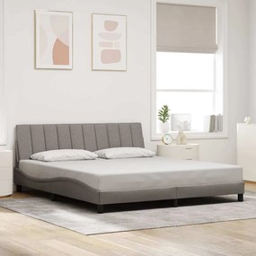 vidaXL Σκελετός Κρεβατιού Χωρίς Στρώμα Taupe 180x200 εκ. Υφασμάτινο