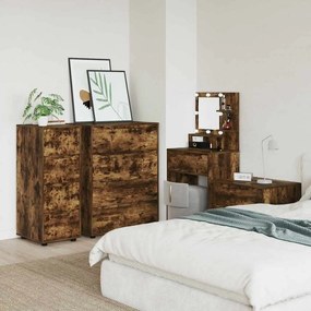 vidaXL Ντουλάπι αποθήκευσης Καπνιστό Δρύς 40 x 48 x 105 εκ