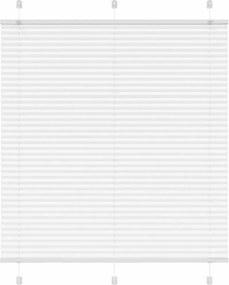 vidaXL Πλισέ περσίδα Λευκό 115x150 cm Πλάτος υφάσματος 114,4 cm