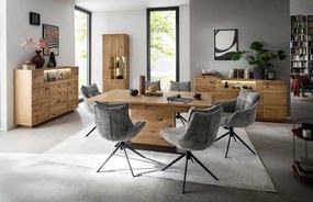 Tibet Τράπεζι Μασίφ Ακακία Σκούρο Καφέ 180x100x77