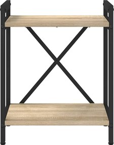 vidaXL Ράφι Βιβλίων Δρύς Sonoma 40 x 30 x 50 cm Επεξεργασμένο ξύλο
