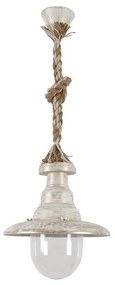 Φωτιστικό Οροφής Κflp-100K 31-1102 Mix-Rope White-Bronze Heronia Σχοινί, Πλαστικό