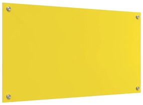 vidaXL Κουζίνα Πλακάκι Κίτρινο 90x50x0,6 εκ Σκληρυμένο Γυαλί
