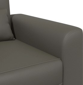vidaXL Πολυθρόνα Γκρι Τεχνητό Δέρμα