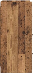 vidaXL Πλαϊνό γραφείο Παλαιωμένο ξύλο 75 x 33 x 80 εκ