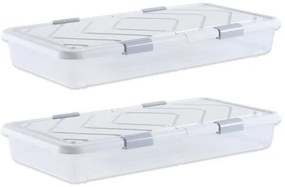 VEVOR Under Bed Storage with Wheels 39.8x20.1x5.9 In Rolling Storage Bags 2 Pack