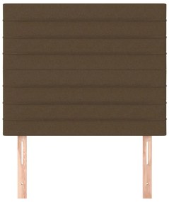 vidaXL Κεφαλάρια Κρεβατιού 2 τεμ. Σκ. Καφέ80 x 5 x 78/88εκ. Υφασμάτινο