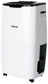 Αφυγραντήρας Finlux FDH-20E, 20lt/24h με 3lt Κάδο, 2 ταχύτητες, Φίλτρο άνθρακα και φίλτρο σκόνης, Λευκό/Μαύρο χρώμα