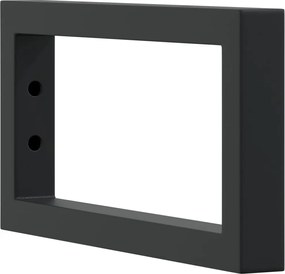 vidaXL Βραχίονες Ραφιών για Νιπτήρα Ορθ. 2 Τεμ. Μαύρο Χάλυβας