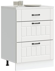 vidaXL ντουλάπι βάσης κουζίνας Lucca Λευκό κατασκευασμένο ξύλο