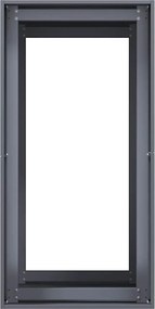 vidaXL Ζαρντινιέρα Ανθρακί 40x80x80 εκ. από Χάλυβα