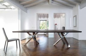 Τραπέζι Twins Resort Ceramica 220x120x77  - Grey finishing oak