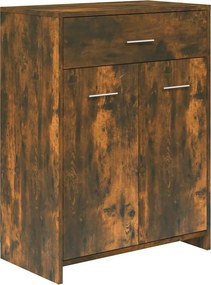 vidaXL Ντουλάπι Μπάνιου Καπνιστή Δρυς 60x33x80 εκ. Επεξεργασμένο Ξύλο