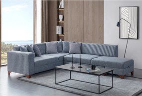 Corner Sofa-Bed West Right - Grey Grey