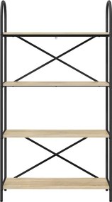 vidaXL Ράφι Βιβλίων Δρύς Sonoma 80 x 30 x 146 εκ Επεξεργασμένο ξύλο