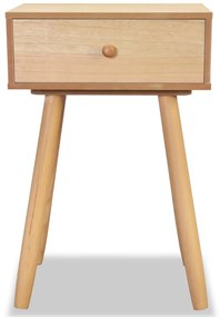 vidaXL Κομοδίνα 2 τεμ. Καφέ 40 x 30 x 61 εκ. από Μασίφ Ξύλο Πεύκου