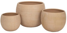 Κασπώ Πήλινο (Σετ 3Τμχ) 88053 Beige Πηλός