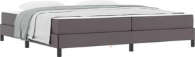 vidaXL Σκελετός Κρεβατιού με στρώμα Γκρι 200 x 200 cm ύφασμα