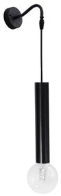 Απλίκα Φωτιστικό Τοίχου 1xE27 S-42AP Heronia Lighting-34-0188-Μαύρο 34-0188