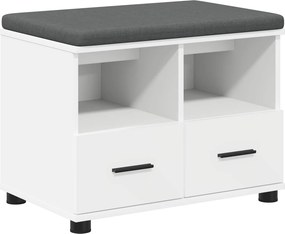 vidaXL Παγκάκι Χαλωρίου Λευκός 60 x 38 x 46 εκ