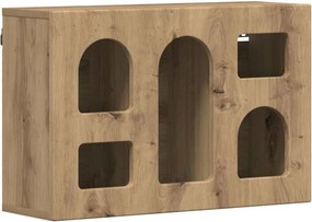 vidaXL Κρεμαστό ντουλάπι με ράφι Επιτοίχιο Artisan Oak 60 x 20 x 40 εκ