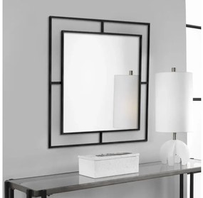Καθρέφτης τοίχου Corner Megapap αλουμινίου μαύρο 58,6x2x58,6εκ GP037-0006,1-GP037-0006,1-Μαύρο GP037-0006,1