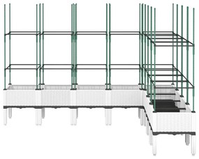 ΖΑΡΝΤΙΝΙΕΡΑ ΚΗΠΟΥ ΜΕ ΚΑΦΑΣΩΤΟ ΛΕΥΚΗ 200X160X142,5 ΕΚ. ΑΠΟ PP 367974