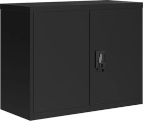 vidaXL Αρχειοθήκη Μαύρη 90 x 40 x 110 εκ. Ατσάλινη