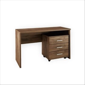 SARFURNITURE Γραφείο 120 με τροχήλατη συρταριέρα καρυδί SAR-111379