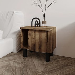 Κομοδίνο Αντίκα Καρυδί OFOR 50x30x48.6