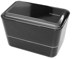 Δοχείο Φαγητού Bento Bite Box Dual LBTTN12-1402-01 17,2x10,9x10,6cm 1150ml Black Takenaka Polyethylene