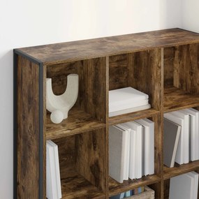 vidaXL Βιβλιοθήκη Καπνιστό Δρύς 99.5 x 30 x 108.5 εκ