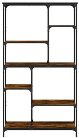 vidaXL Βιβλιοθήκη Καπν. Δρυς 99 x 35,5 x 176 εκ. Επεξεργ. Ξύλο/Ατσάλι