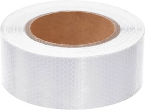 vidaXL Ταινία Ανακλαστική Λευκή 5 εκ. x 20 μ. από PVC