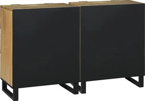 vidaXL Σετ Μπουφέδων 2 pcs Φυσικό 120 x 33,5 x 75 εκ