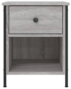 vidaXL Κομοδίνο Γκρι Sonoma 40 x 42 x 50 εκ. από Επεξεργασμένο Ξύλο