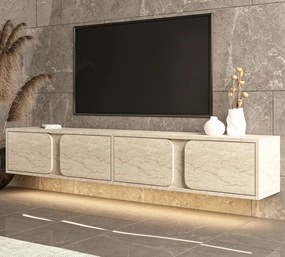 Έπιπλο Τηλεόρασης Τραβερτίνη EFAFUN 180x30x30