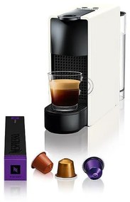 NESPRESSO Essenza Mini Καφετιέρα για Κάψουλες Nespresso Πίεσης 19bar, Λευκή