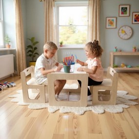 Σέτ Παιδικό Τραπεζάκι με 2 Καρέκλες Dream Natural